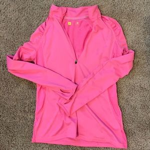 Long sleeve, pink, light weight exercise jacket